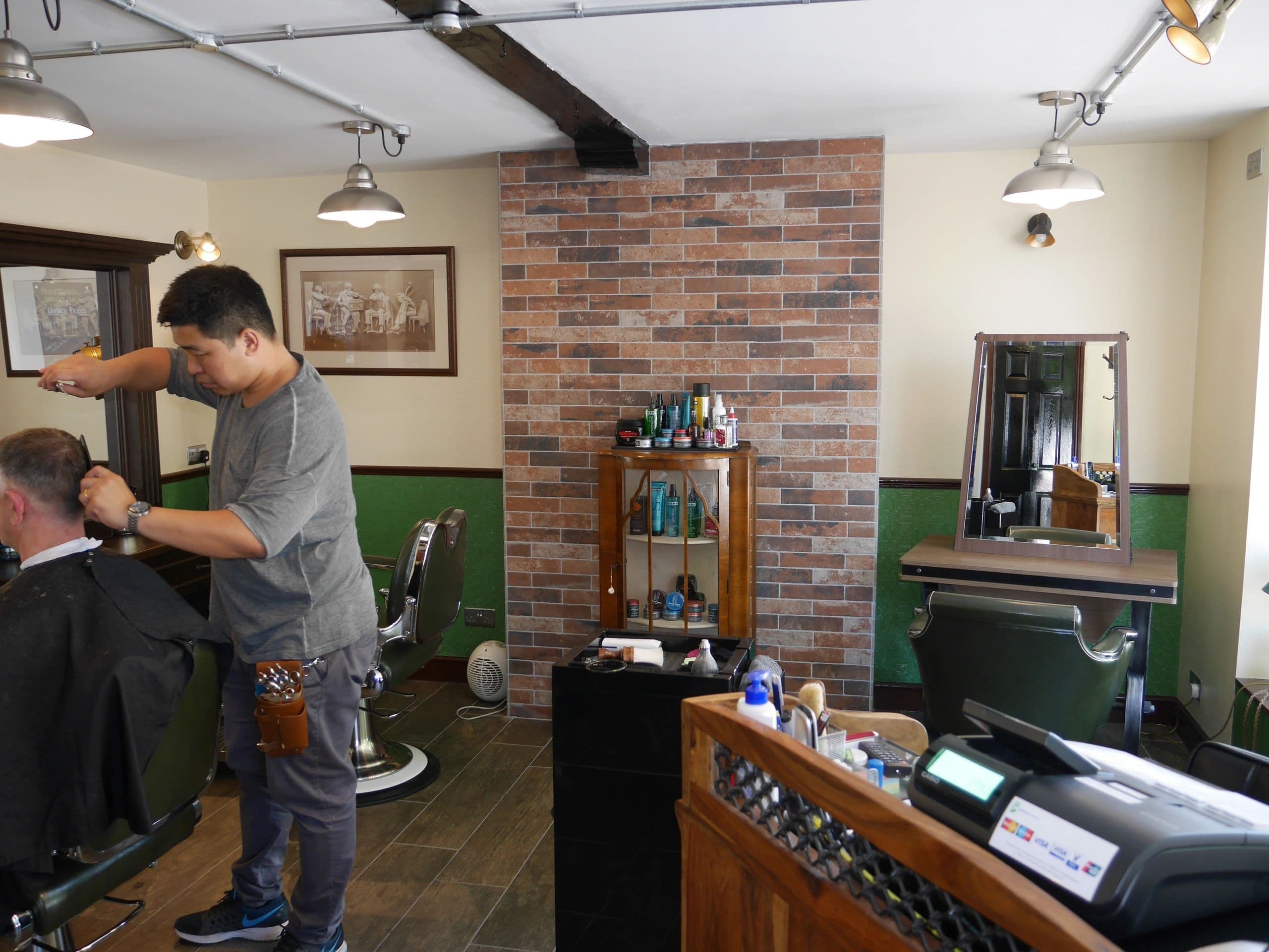 Barber shop interior